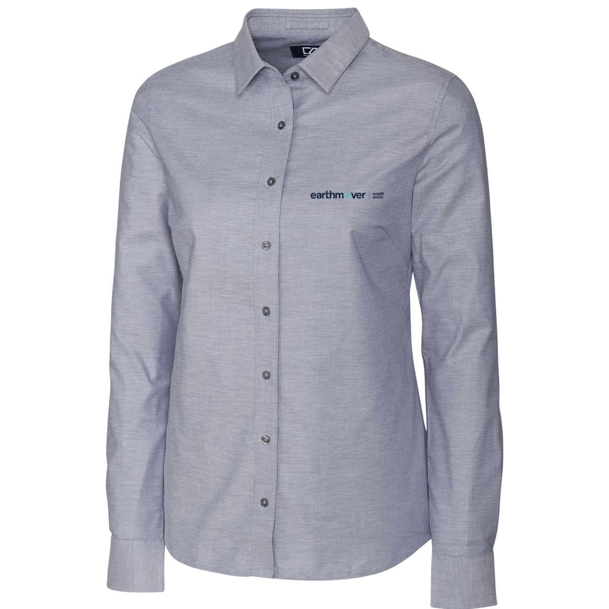 Ladies' Cutter & Buck Stretch Oxford Long Sleeve Dress Shirt
