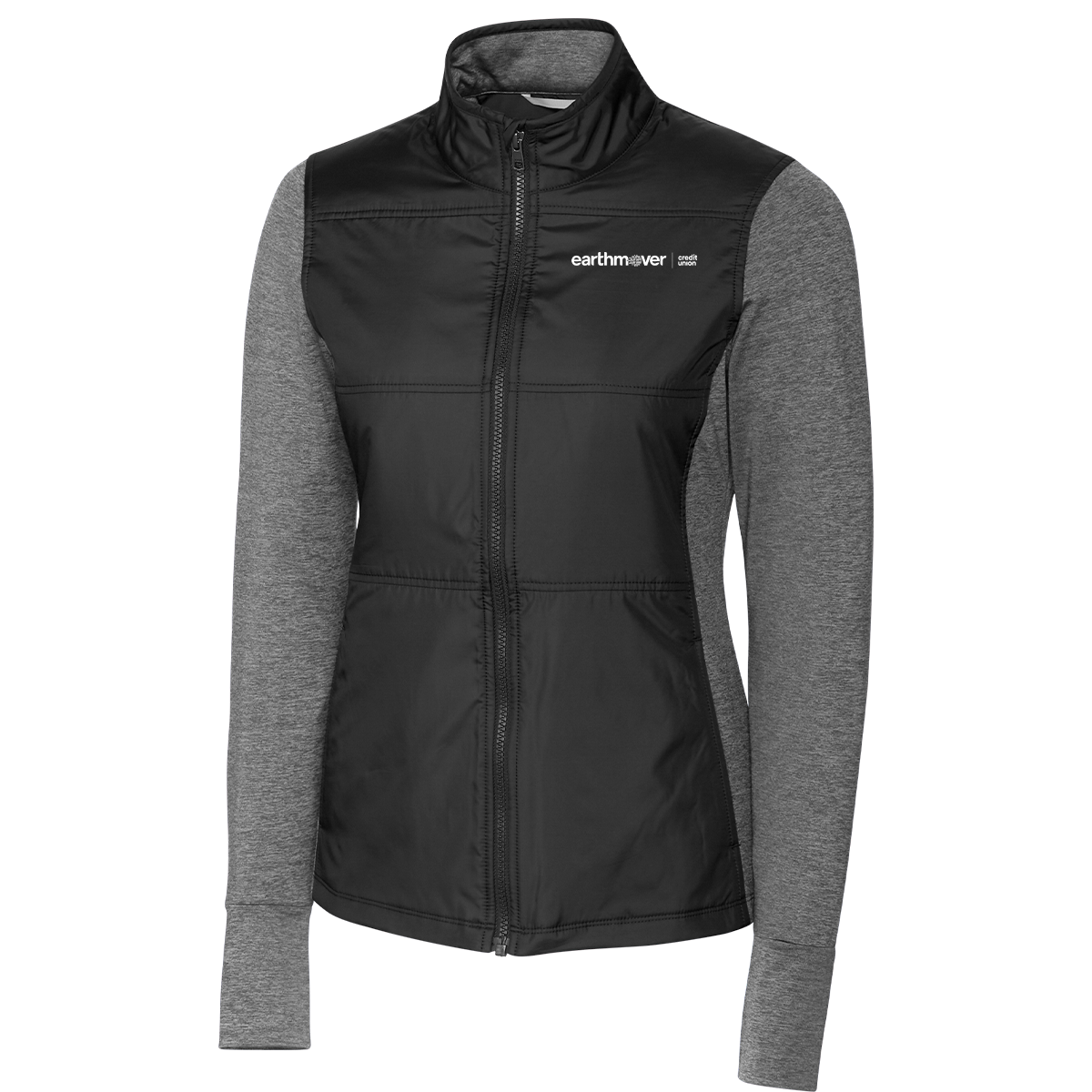 Ladies' Cutter & Buck Stealth Hybrid Quilted Full Zip Windbreaker Jacket