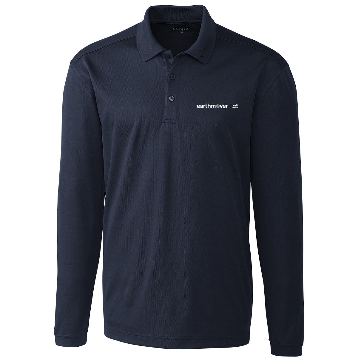 Men's Clique Spin Eco Performance Jersey Long Sleeve Polo