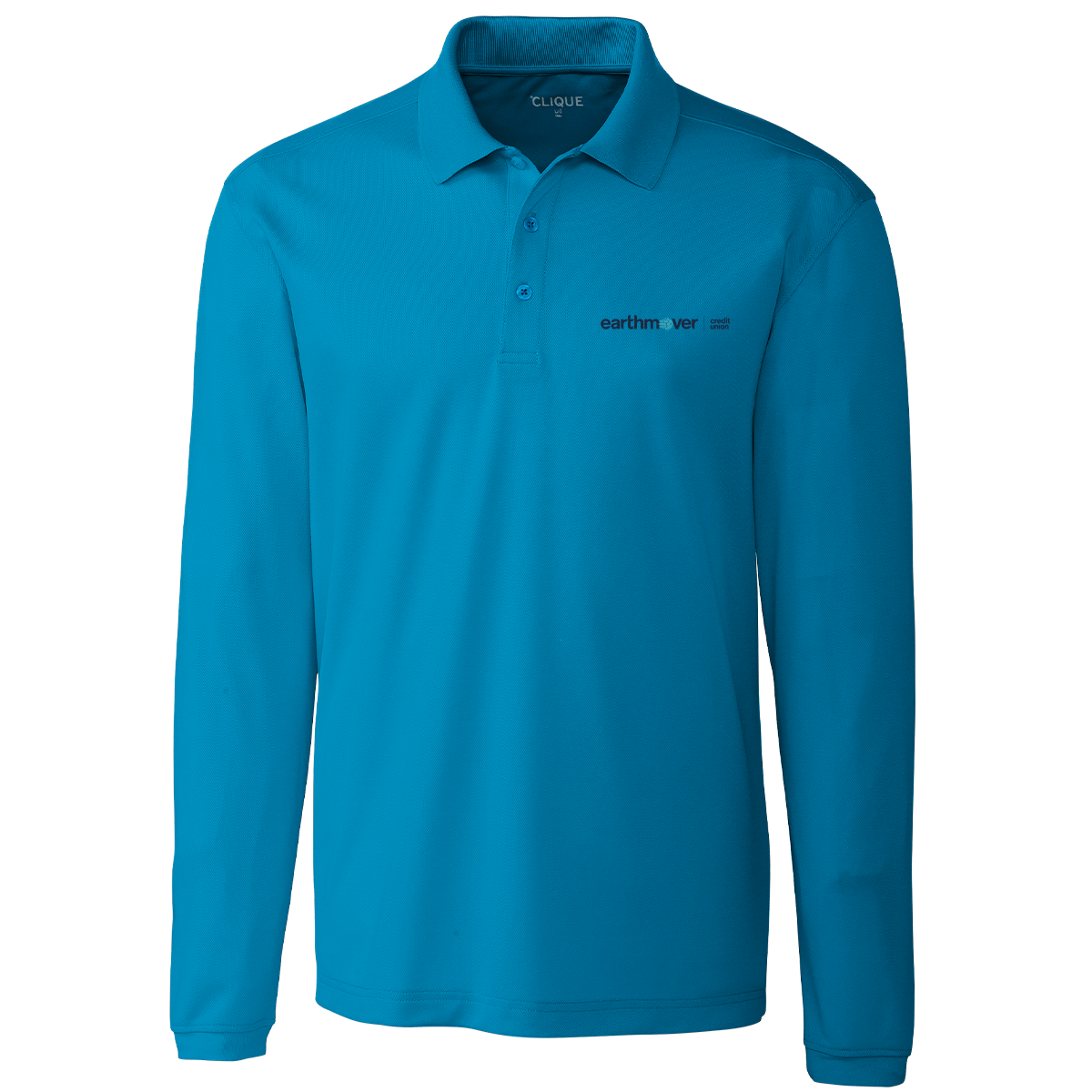 Men's Clique Spin Eco Performance Jersey Long Sleeve Polo