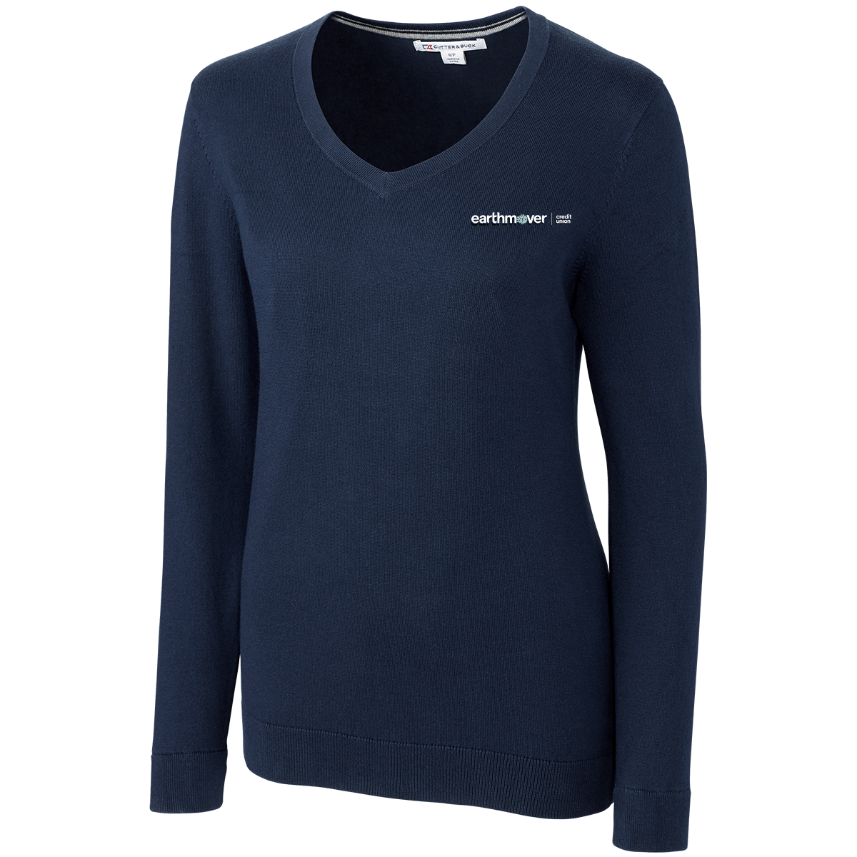 Ladies' Cutter & Buck Lakemont Tri-Blend V-Neck Pullover Sweater