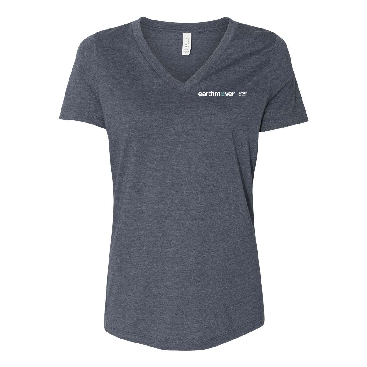BELLA + CANVAS - Ladies' Relaxed Heather CVC V-Neck Tee