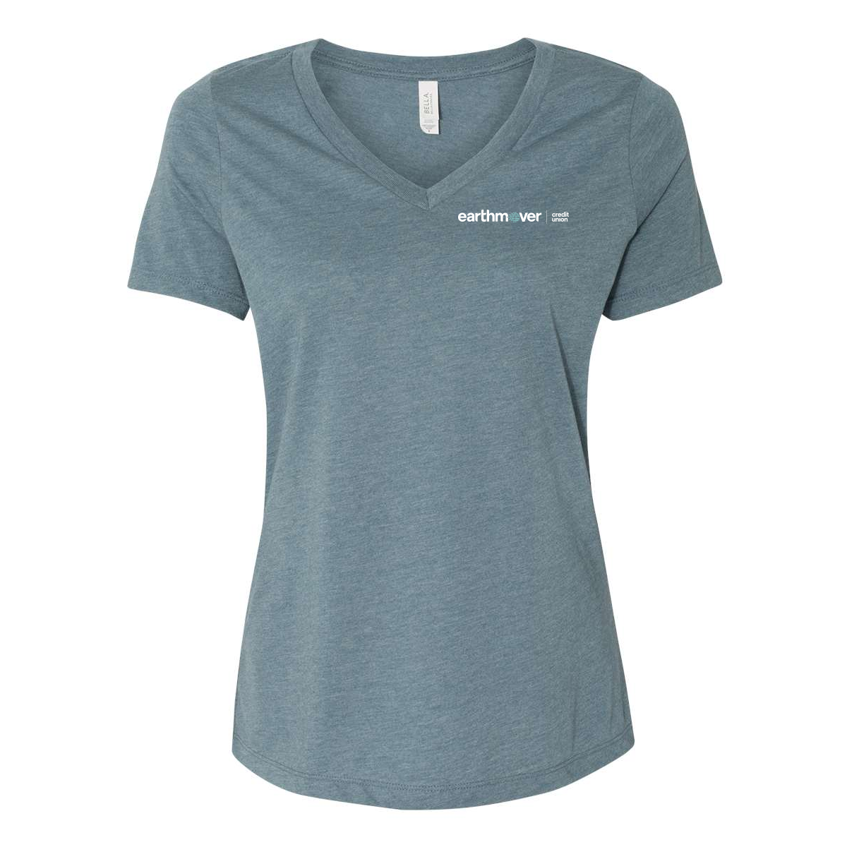 BELLA + CANVAS - Ladies' Relaxed Heather CVC V-Neck Tee