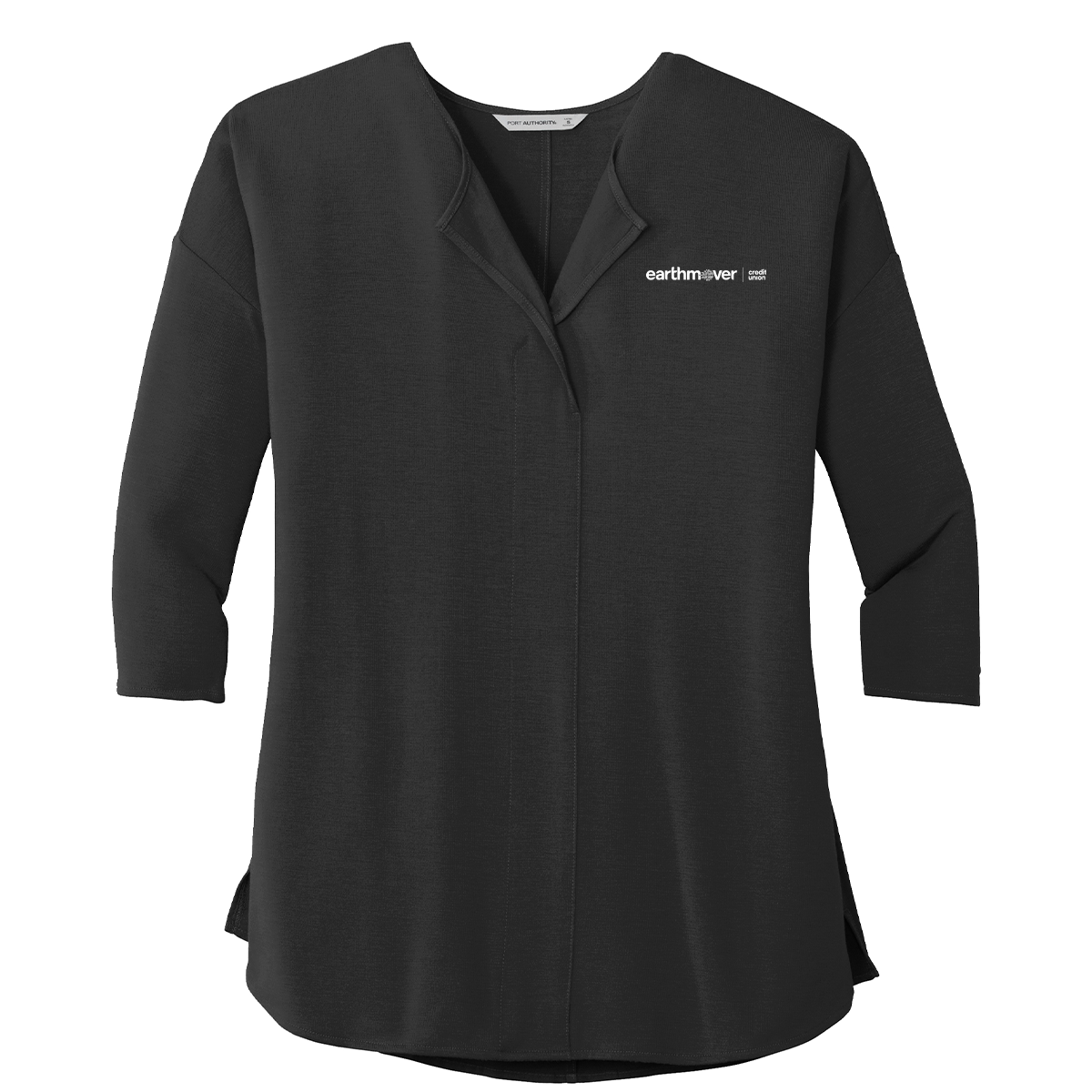 Ladies' Port Authority Concept 3/4-Sleeve Soft Split Neck Top