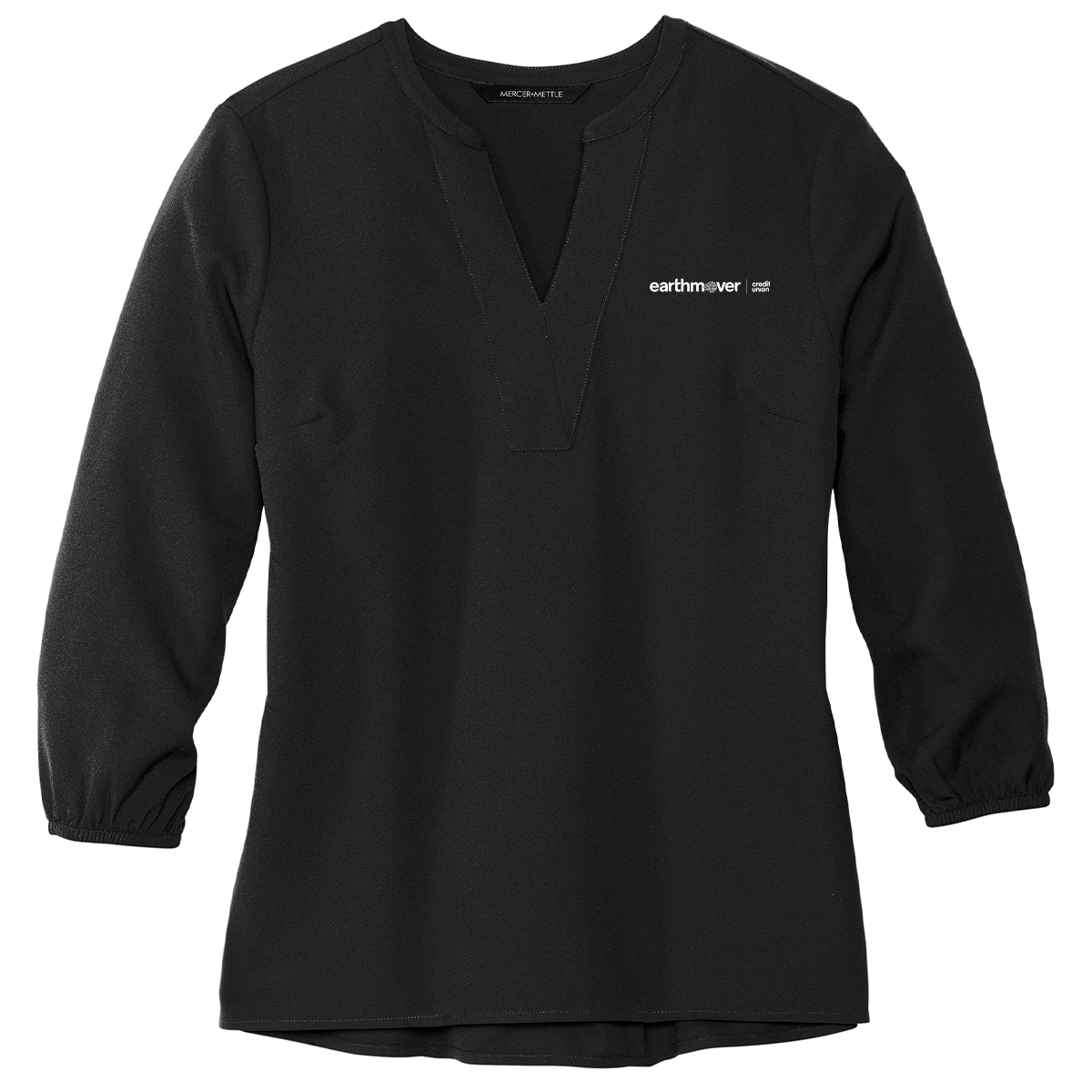 Ladies' Mercer+Mettle Stretch Crepe 3/4-Sleeve Blouse