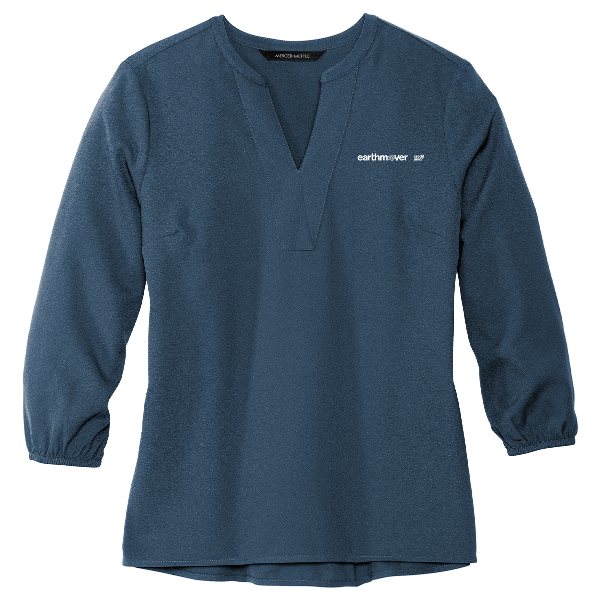 Ladies' Mercer+Mettle Stretch Crepe 3/4-Sleeve Blouse