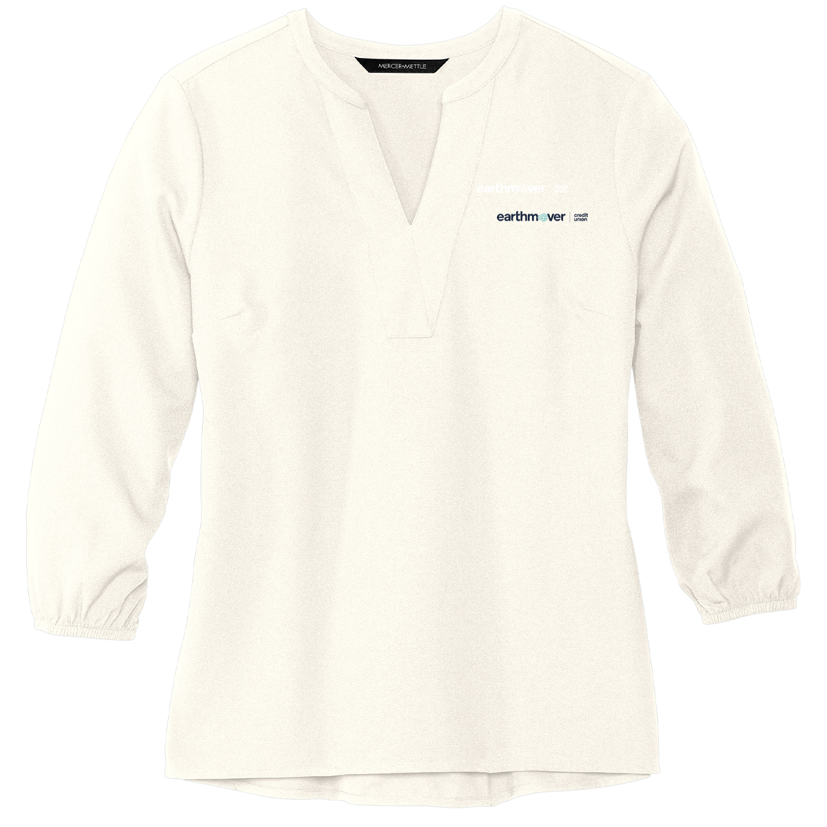 Ladies' Mercer+Mettle Stretch Crepe 3/4-Sleeve Blouse