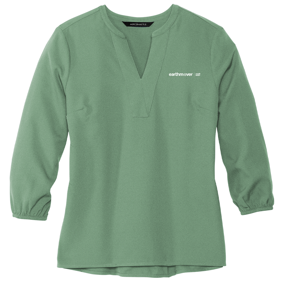 Ladies' Mercer+Mettle Stretch Crepe 3/4-Sleeve Blouse