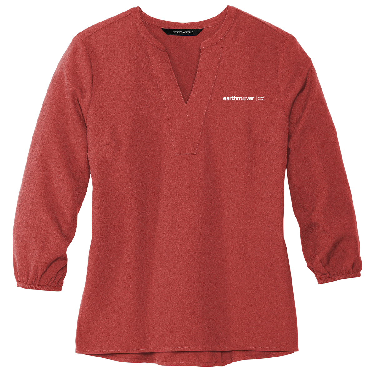 Ladies' Mercer+Mettle Stretch Crepe 3/4-Sleeve Blouse