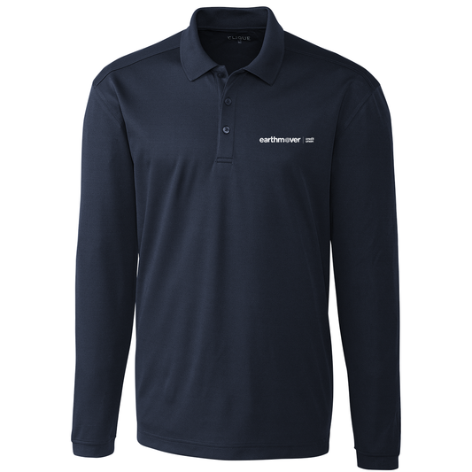 Men's Clique Spin Eco Performance Jersey Long Sleeve Polo