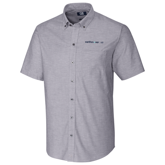 Men's Cutter & Buck Stretch Oxford Short Sleeve Dress Shirt