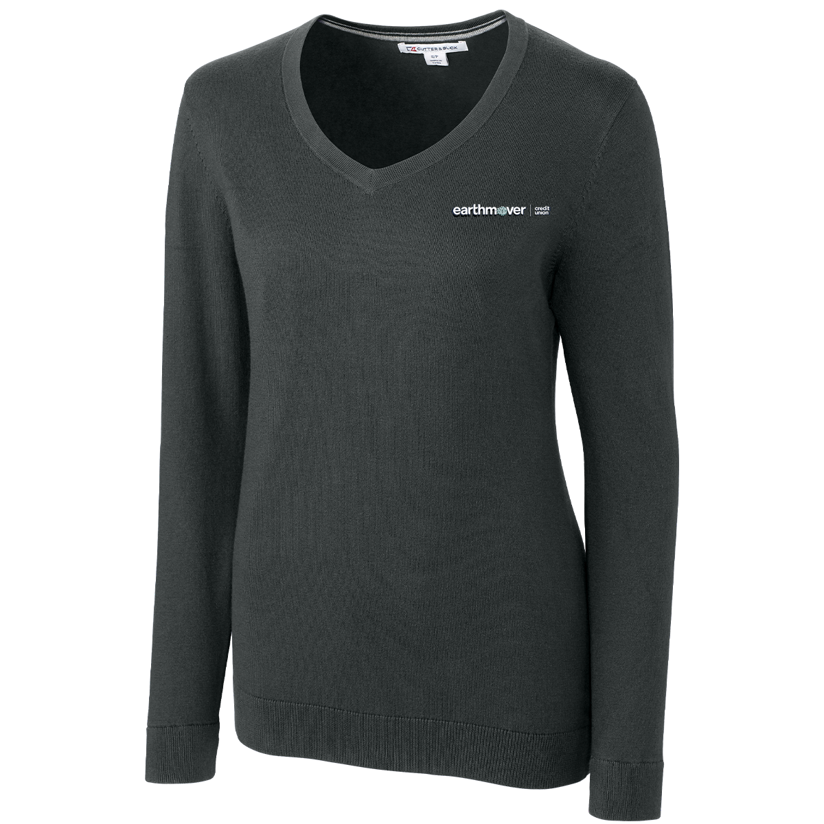 Ladies' Cutter & Buck Lakemont Tri-Blend V-Neck Pullover Sweater