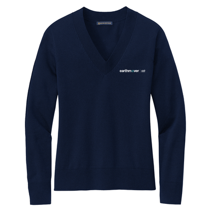 Brooks Brothers Women’s Cotton Stretch V-Neck Sweater