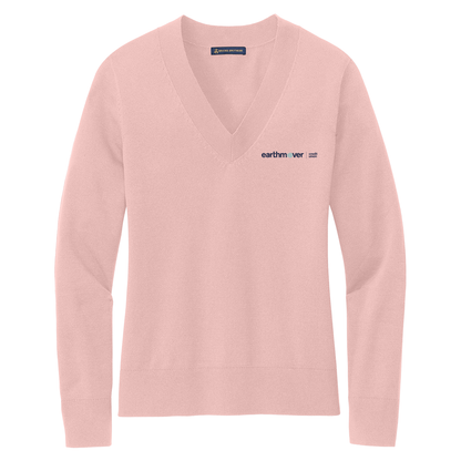 Brooks Brothers Women’s Cotton Stretch V-Neck Sweater