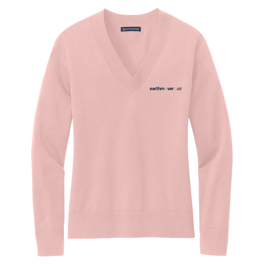 Brooks Brothers Women’s Cotton Stretch V-Neck Sweater