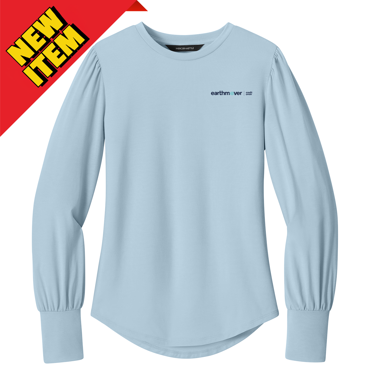 Mercer+Mettle Women's Stretch Jersey Long Sleeve Blouson Top