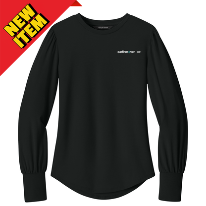 Mercer+Mettle Women's Stretch Jersey Long Sleeve Blouson Top